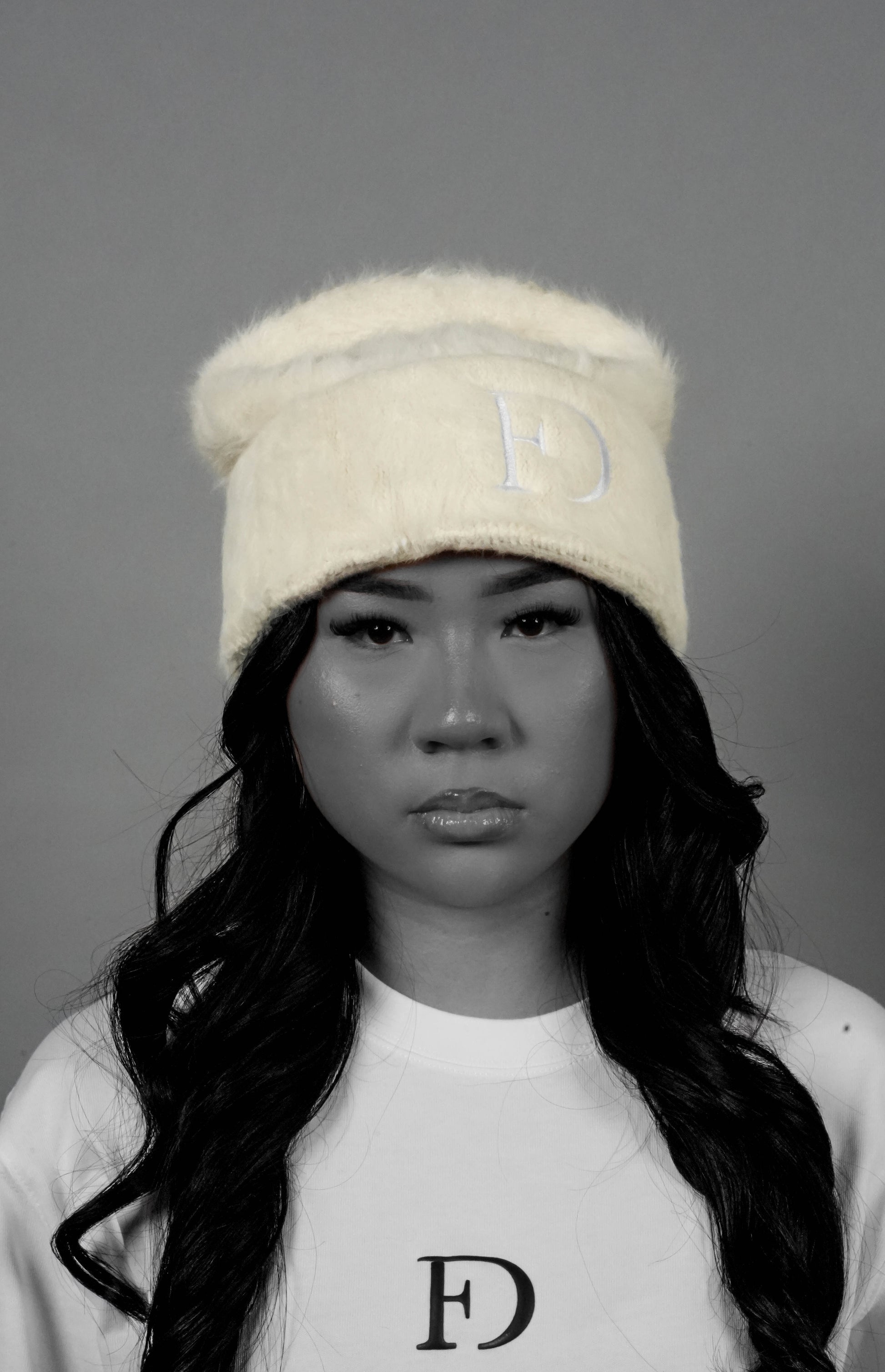 BONNET BLANC BRODÉ